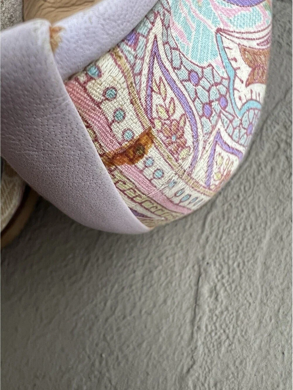 Stuart Weitzman Women's Shoes Paisley Pastel Slip On Flats Size 7.5M